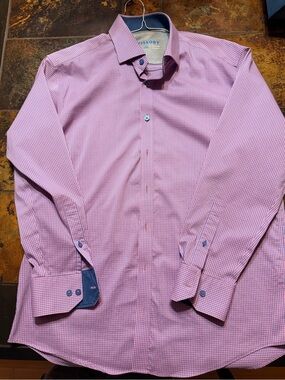 Twillory Men's Micro-Check Dress Shirt